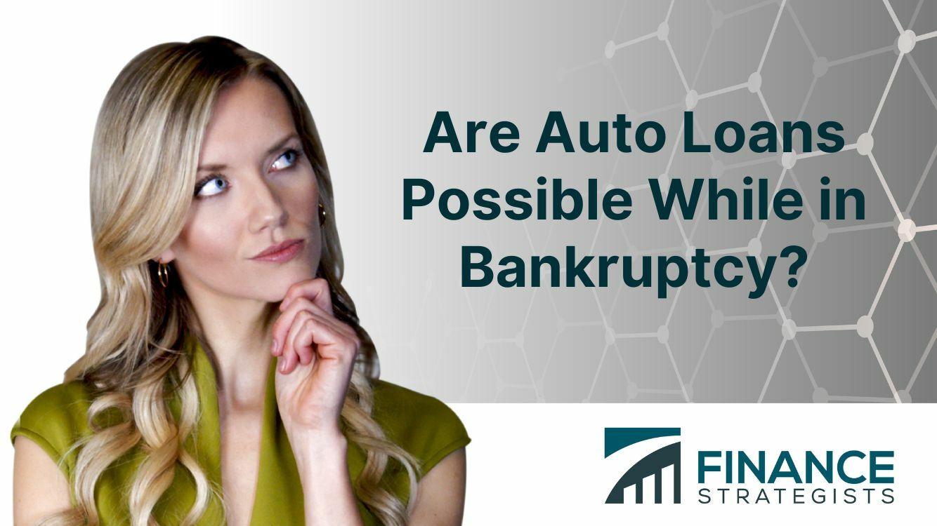 Auto loan while sales in bankruptcy