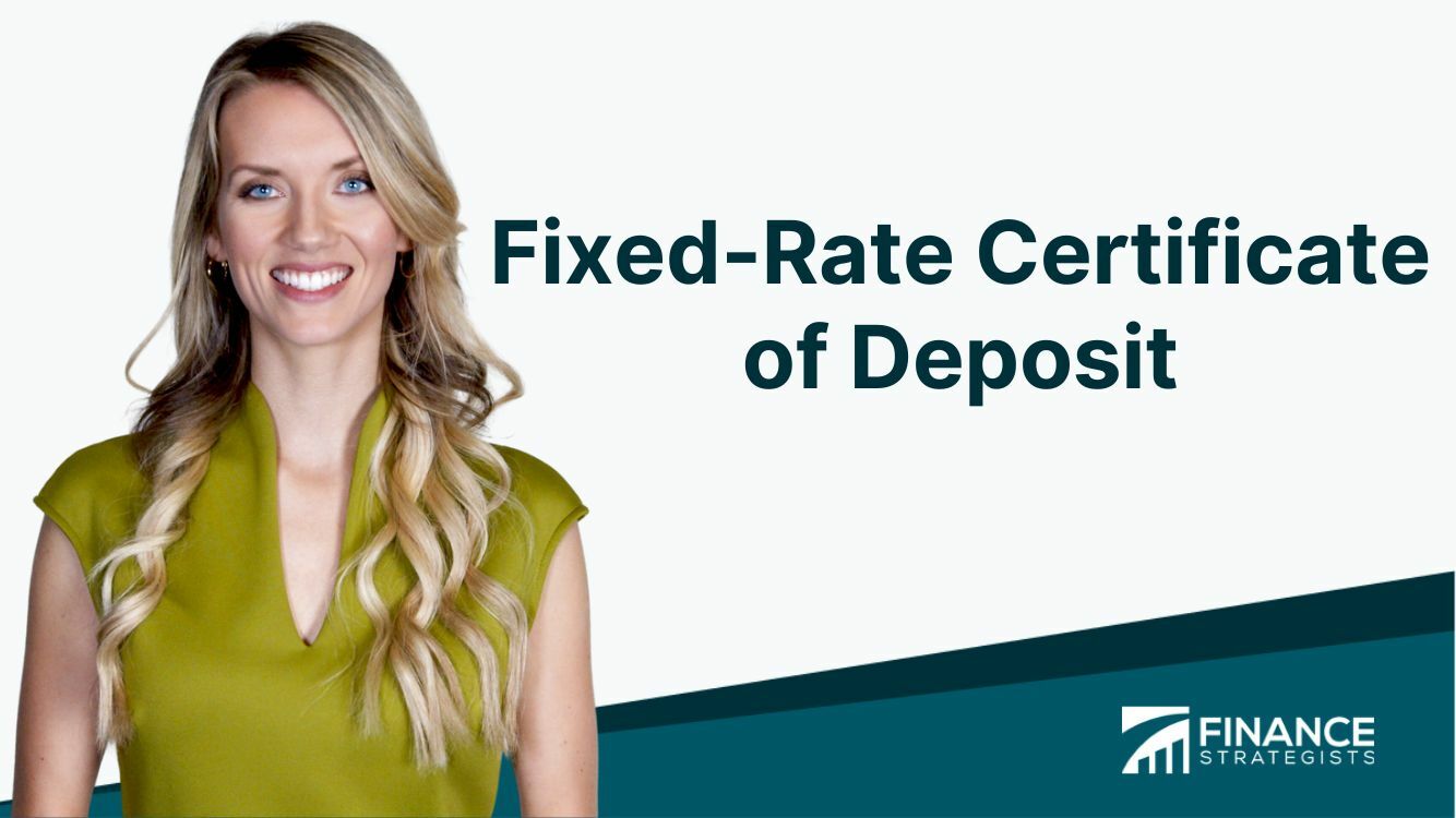 fixed rate certificate of deposit