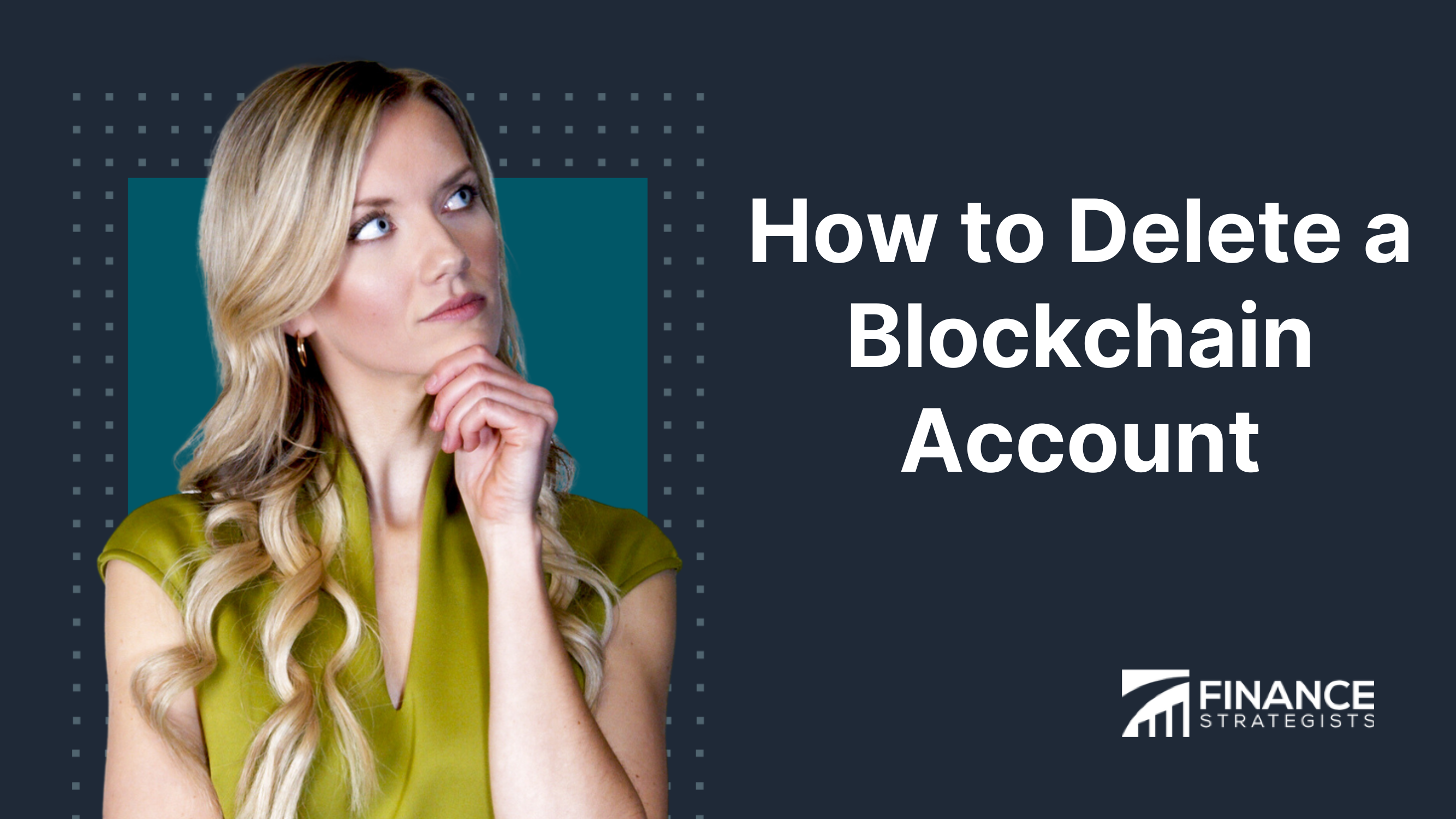 how to delete your blockchain account